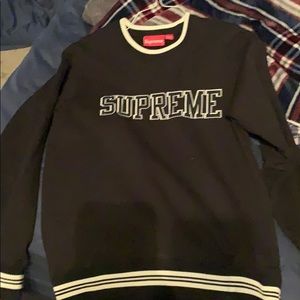 Supreme black crewneck